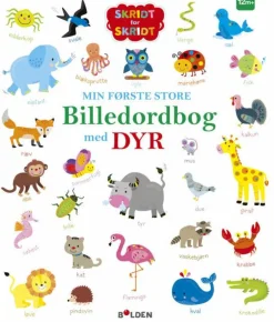 Forlaget Bolden Min første store billedordbog med dyr|Børn Sprog & Leg|Børnebøger
