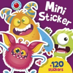 Forlaget Bolden Mini-stickers bog - Monstre, 120+ stk| Tegne- & Malegrej|Tumlinge Legetøj