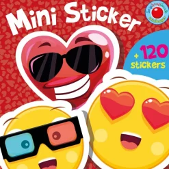 Forlaget Bolden Mini-stickers bog - Smileys, 120+ stk| Tegne- & Malegrej|Tumlinge Legetøj