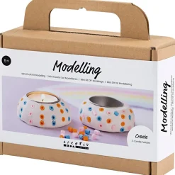 Creativ Company Modelleringskit - Lav fyrfadsstager, 2 stk| Kreativ Leg|Krea-Fitness