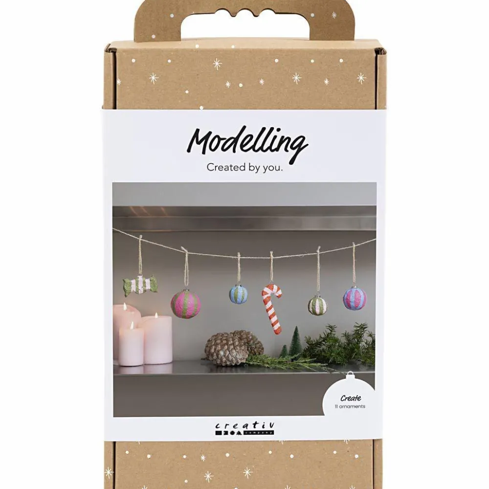 Creativ Company Modelleringskit med pulp - Julepynt| Jul