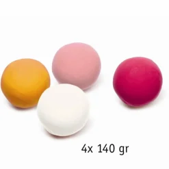 Djeco Modellervoks - 4 x 140 gram - Lyse farver| Kreativ Leg|Tumlinge Legetøj