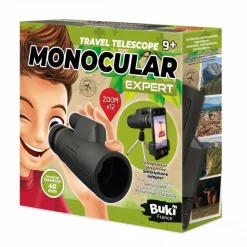 Buki France Monokulær kikkert 12x - Inkl. smartphone adapter| Udeleg|Naturvidenskab