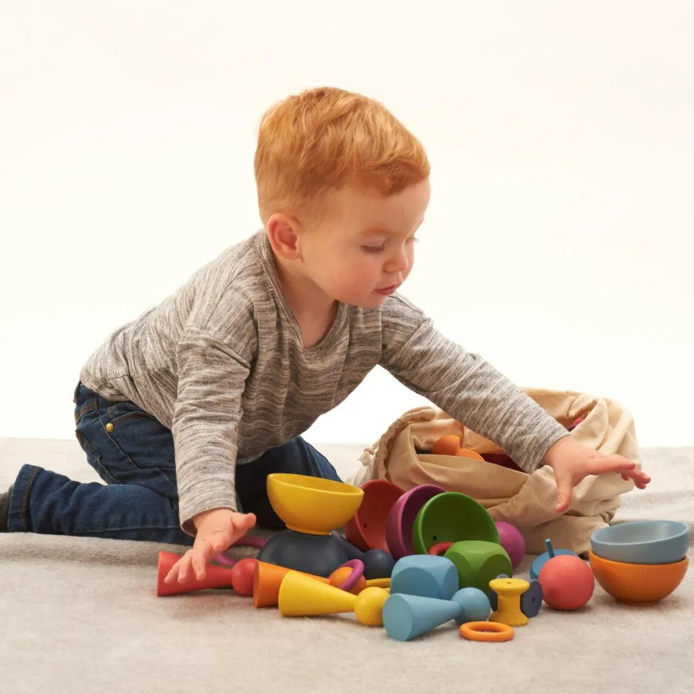 tickit® Montessori regnbue sæt, 84 dele| Trælegetøj|Montessori