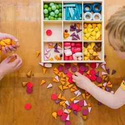 Montessori sorteringssæt, 240 dele| Trælegetøj|Montessori