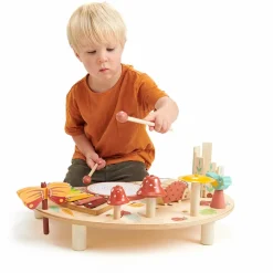 Tender Leaf Musikbord med 7 forskellige instrumenter|Børn Økologisk Eller Bæredygtig|Trælegetøj