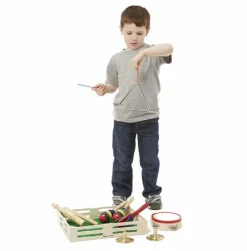 Melissa & Doug Musikkasse m. 7 instrumenter|Børn Montessori|Musikinstrumenter Til Børn
