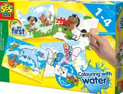 SES Creative My First - Mal med vand, Dyrevenner| Kreativ Leg|Tegne- & Malegrej