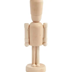 Creativ Company Nøddeknækker i træ - H: 18 cm| Jul|Tegne- & Malegrej
