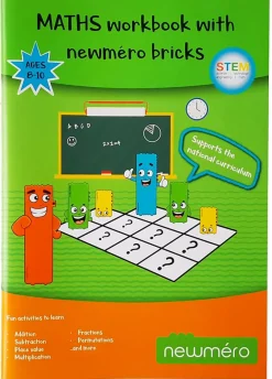 newméro talbrikker opgavehæfte, 8-10 år| Stem Læringslegetøj|Matematik & Leg