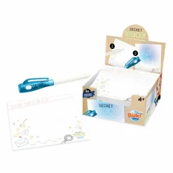 Buki France Notesblok med UV-pen| Spion Legetøj|Tegne- & Malegrej