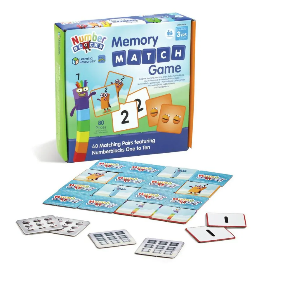 Learning Resources Numberblocks - Huskespil| Logik & Talforståelse|Skolesjov