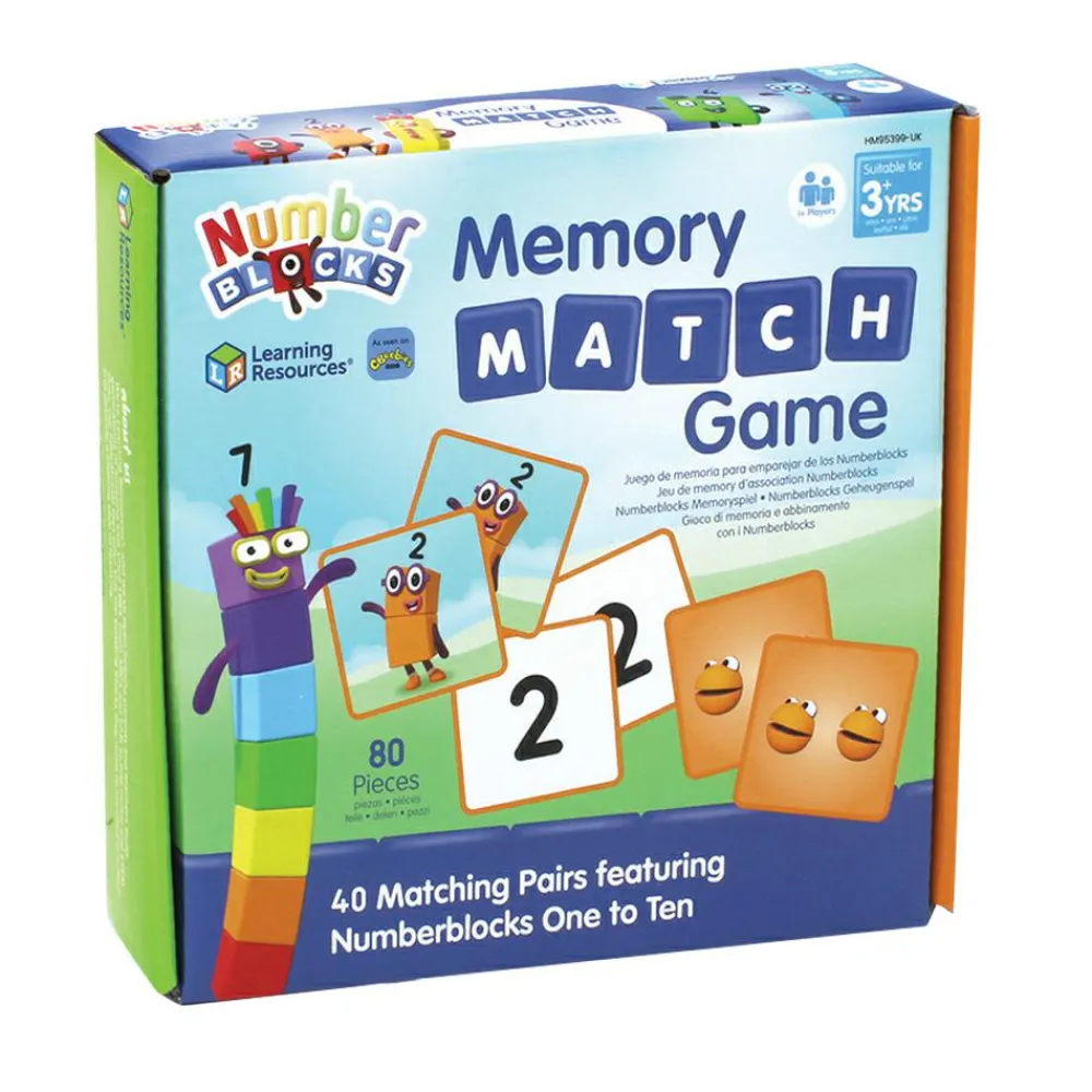 Learning Resources Numberblocks - Huskespil| Logik & Talforståelse|Skolesjov