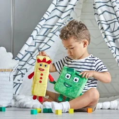Learning Resources Numberblocks plys - Tre og Fire| Matematik & Leg|Bamser