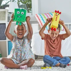 Learning Resources Numberblocks plys - Tre og Fire| Matematik & Leg|Bamser
