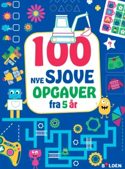 Forlaget Bolden 100 nye sjove opgaver - Fra 5 år| Legetøj Til Ferien|Tegne- & Malegrej