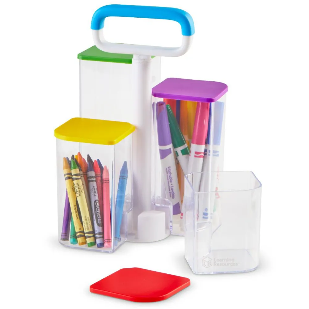 Learning Resources Opbevaringssystem - Transparent| Kreativ Leg|Tegne- & Malegrej