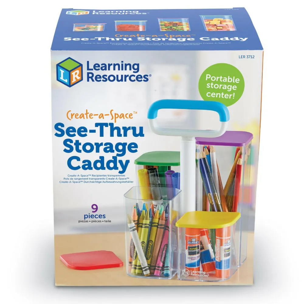 Learning Resources Opbevaringssystem - Transparent| Kreativ Leg|Tegne- & Malegrej