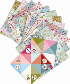 Djeco Origami - Flip-flappere i lyse farver| Kreativ Leg