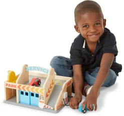 Melissa & Doug Parkeringsanlæg & servicestation| Dukkehus & Legesæt