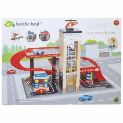 Tender Leaf Parkeringshus med elevator| Økologisk Eller Bæredygtig|Trælegetøj