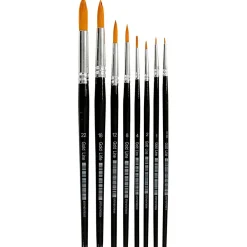 Creativ Company Pensler Gold Line - Runde, 8 stk| Tegne- & Malegrej
