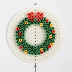 Perleplade midi - BioBeads, cirkel Ø9 cm| Jul|Kreativ Leg