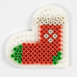 Perleplade midi - BioBeads, lille hjerte| Kreativ Leg|Jul