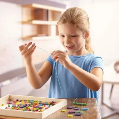 Melissa & Doug Perler i træ - Sommerfugle og hjerter| Finmotorik|Lav Selv Smykker