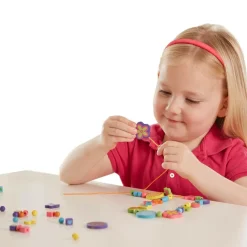 Melissa & Doug Perler i træ - Sommerfugle og hjerter| Finmotorik|Lav Selv Smykker