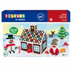 Playbox Perlesæt - Peberkagehus, 5.000 stk| Jul|Kreativ Leg