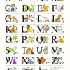 Plakat 30 x 40 cm. - ABC|Børn Til Børneværelset|Babylegetøj