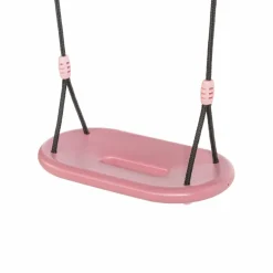 DICE Plastgynge 45 x 24 cm - Lyserød (sort reb)| Gynger