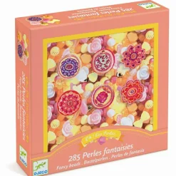 Djeco Plastperler - Blomster, 285 stk.| Påske|Lav Selv Smykker