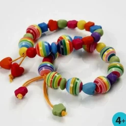 Creativ Company Plastperler - Figurmix hjerter/stjerner, 65 gr.| Lav Selv Smykker|Kreativ Leg