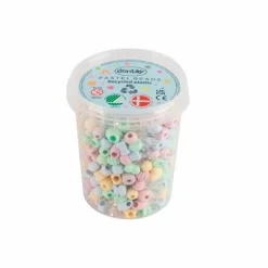 Dantoy Plastperler - Pastel, 520 stk| Lav Selv Smykker|Kreativ Leg