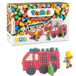 PlayMais Classic Fun To Play - Brandbil, 500 stk| Økologisk Eller Bæredygtig|Kreativ Leg