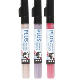 Creativ Company Plus Color tusser - Lyserød/Lilla/Rosa, 3 stk.| Tegne- & Malegrej