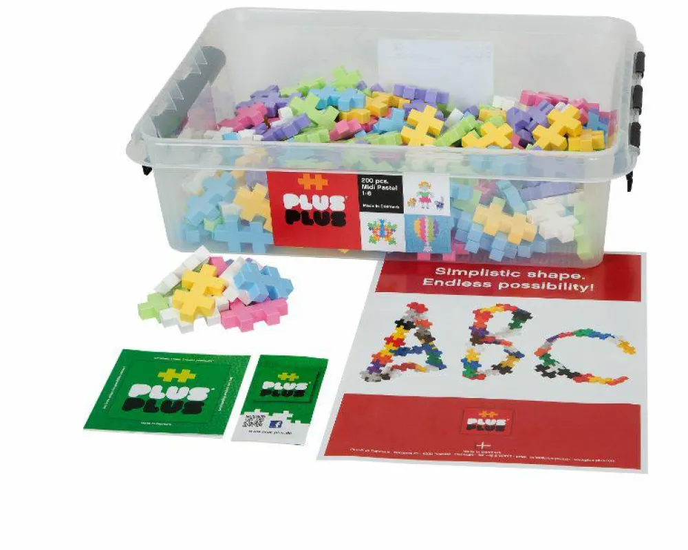 Plus-Plus Education BIG Pastel - 200 stk| Babylegetøj