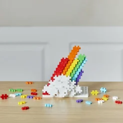 Plus-Plus i rør - Rainbow Mix, 100 stk| Legetøj Til Ferien|Bygge- & Træklodser