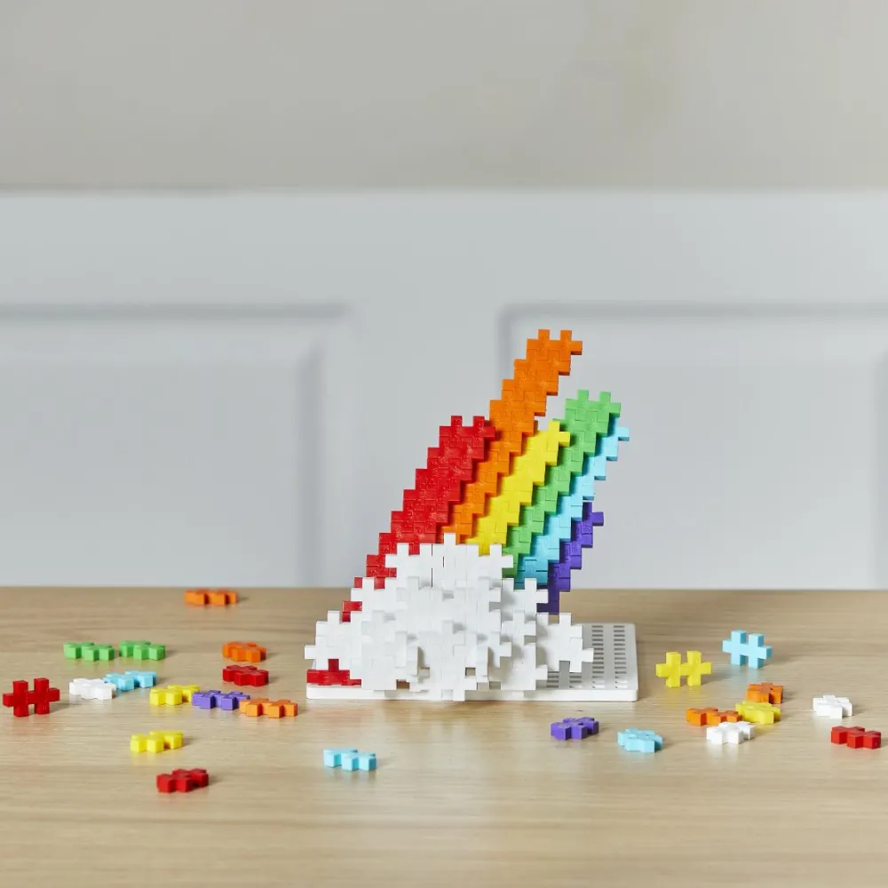 Plus-Plus i rør - Rainbow Mix, 100 stk| Legetøj Til Ferien|Bygge- & Træklodser