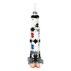 Plus-Plus i rør - Rumraket Saturn, 240 stk| Finmotorik|Astronomi