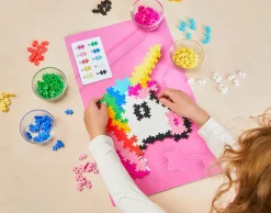 Plus-Plus - Puzzle By Number, Enhjørning 250 stk| Legetøj Til Ferien|Puslespil