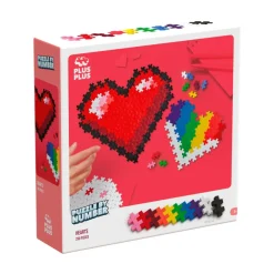 Plus-Plus - Puzzle By Number, Hjerter 250 stk| Puslespil|Byggesæt