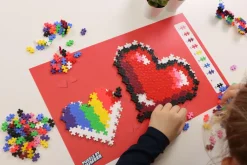 Plus-Plus - Puzzle By Number, Hjerter 250 stk| Puslespil|Byggesæt