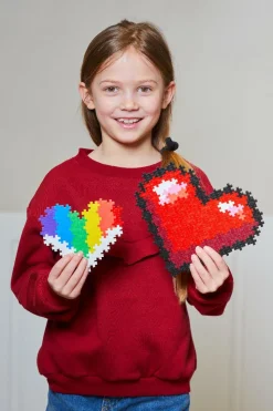 Plus-Plus - Puzzle By Number, Hjerter 250 stk| Puslespil|Byggesæt