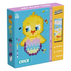 Plus-Plus - Puzzle By Number, Kylling 250 stk| Påske|Byggesæt
