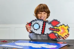 Plus-Plus - Puzzle By Number, Raket 500 stk| Legetøj Til Ferien|Puslespil
