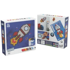 Plus-Plus - Puzzle By Number, Raket 500 stk| Legetøj Til Ferien|Puslespil