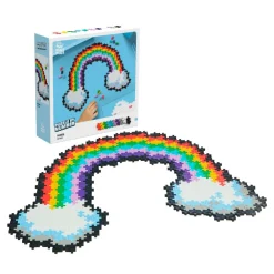 Plus-Plus - Puzzle By Number, Regnbue 500 stk| Puslespil|Bygge- & Træklodser